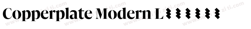 Copperplate Modern L字体转换
